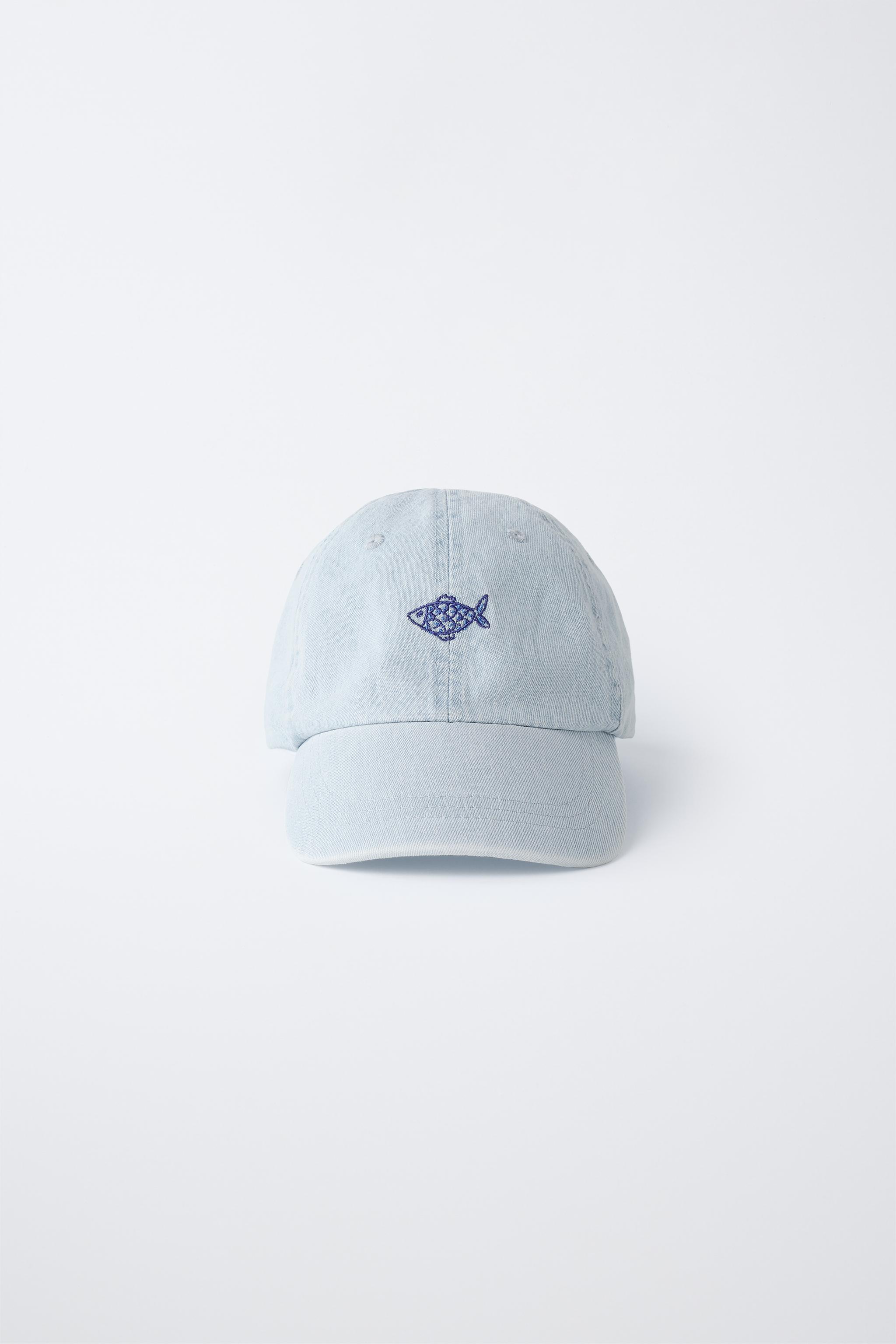 CASQUETTE DENIM POISSON BRODÉ